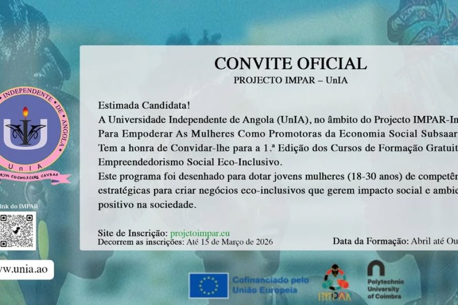 PROJECTO IMPAR, CANDIDATAS ENTRE 18 E 30 ANOS PODEM TRANSFORMAR IDEIAS INOVADORAS EM NEGÓCIOS “ECO-INCLUSIVOS” COM APOIO DA UNIÃO EUROPEIA